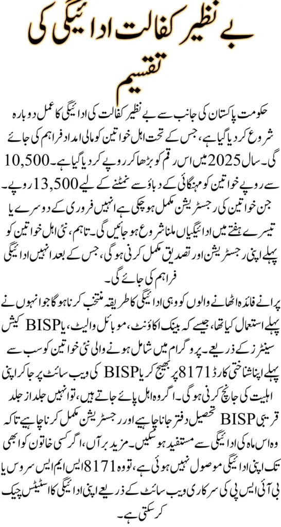 Benazir Kafalat Payment Disbursement Process Avoid Delays & Get Paid Fast