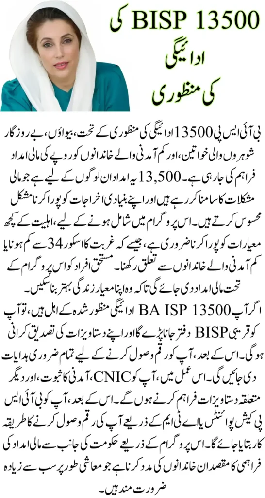 Is Your BISP 13500 Payment Approved Check Eligibility Online in 2025